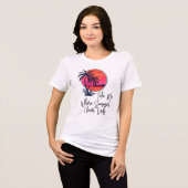 夏が終わらない場所に連れてって トライブレンドTシャツ (正面全面)