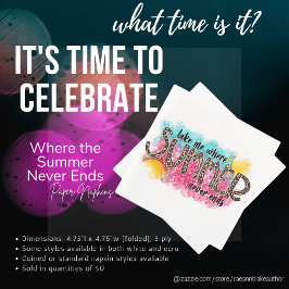 夏が終わらない紙ナプキン スタンダードランチョンナプキン