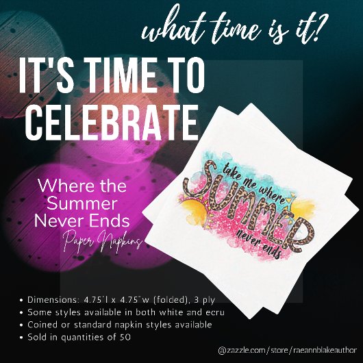 夏が終わらない紙ナプキン スタンダードランチョンナプキン