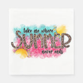 夏が終わらない紙ナプキン スタンダードランチョンナプキン (正面)