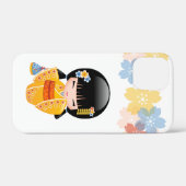 夏こけし人形 – 黄色い着物芸者ガール Case-Mate iPhoneケース (裏面 (横))