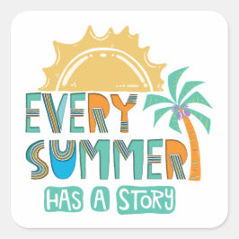 夏ごとに物語がある スクエアシール