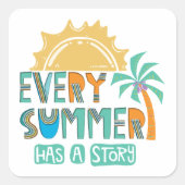 夏ごとに物語がある スクエアシール (正面)