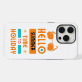 夏だね、休みだ！ iPhoneケース (裏面横)