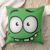 夏とおもしろい醜い顔緑 クッション (ブランケット)