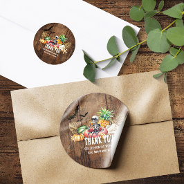 夏とハロウィンの誕生日パーティー ラウンドシール