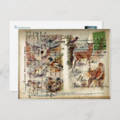 夏と冬の野生の葉書 ポストカード (正面/裏面)