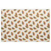 夏と熱帯のパパイヤの果実のパターン ファブリック (ヤード)