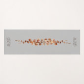 夏と秋のつる植物グレーヨガマット ヨガマット (正面(横))