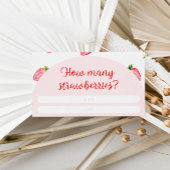 夏どれだけのイチゴ赤ちゃんシャワー エンクロージャーカード