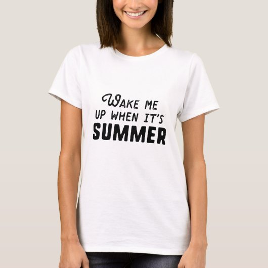 夏になったら起こしてくれ Tシャツ (正面)