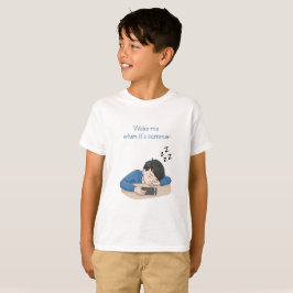 夏になると目を覚ます男の子 Tシャツ