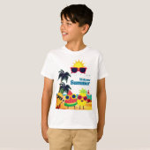 夏にぴったり クールなデザイン ウェルカムサマー Tシャツ (正面フル)