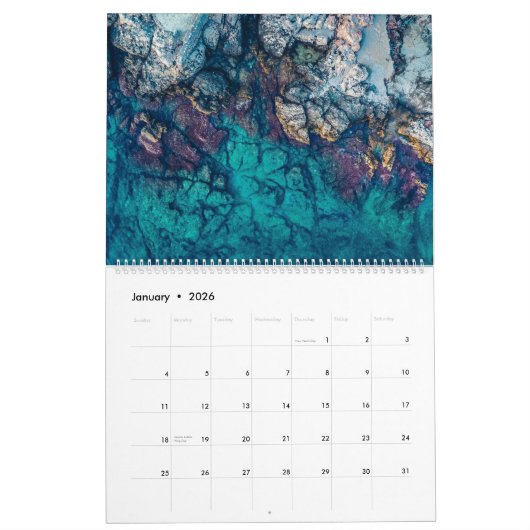 夏にようやく！ カレンダー (1月 2026)