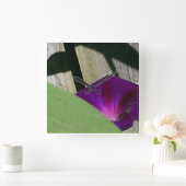 夏によっては柱時計が開花します スクエア壁時計 (ホーム)