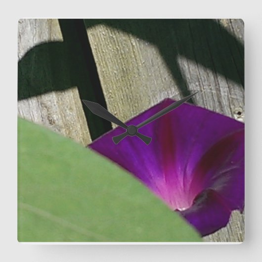 夏によっては柱時計が開花します スクエア壁時計 (正面)