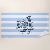 夏によろしく言う ビーチタオル (正面)