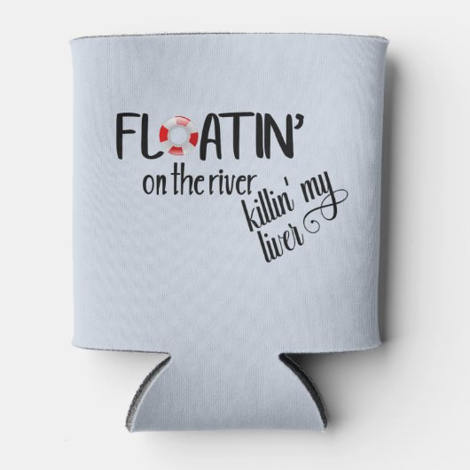 夏にチューブでおもしろい浮かぶ 缶クーラー (正面)