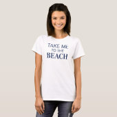 夏にビーチへ連れてって Tシャツ (正面フル)