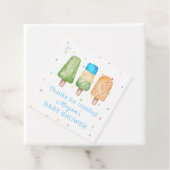 夏に向けて準備ポップ・アートの男の子の赤ちゃんシャワーの好意 フェイバータグ (インサイチュ)