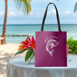 夏に夢中になっている魚 トートバッグ