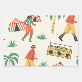 夏に踊ろう ラッピングペーパーシート