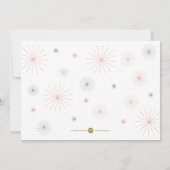 夏のあいさつ花火フラット カード (裏面)