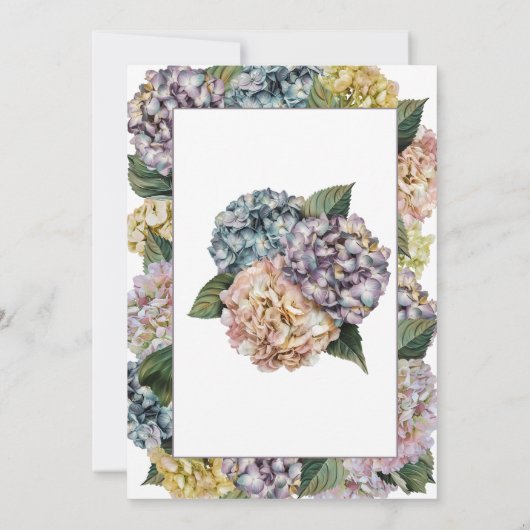 夏のあじさい100th誕生日パーティー 招待状 (裏面)