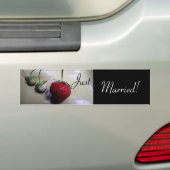 夏のいちご結婚のバンパーシール バンパーステッカー (車上)