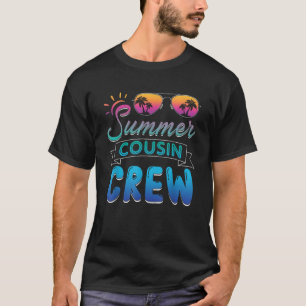 夏のいとこのクルービーチクルーズサングラスファミリー Tシャツ