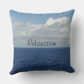 夏のおもしろいことわざビーチ波リバーシブル クッション (裏面)