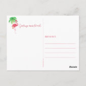 夏のおもしろいの挨拶ビーチ ポストカード (裏面)