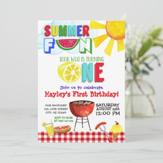 夏のおもしろいは誰が1人のパーティーを回しているか 招待状 (スタンド正面)