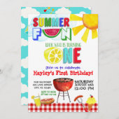 夏のおもしろいは誰が1人のパーティーを回しているか 招待状 (正面/裏面)