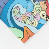 夏のおもしろいパターン2 フリースブランケット (角)