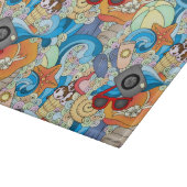 夏のおもしろいパターン カッティングボード (角)