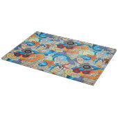 夏のおもしろいパターン カッティングボード (角)