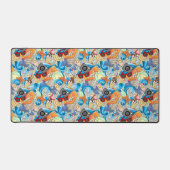 夏のおもしろいパターン デスクマット (正面)