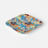 夏のおもしろいパターン ペーパープレート (傾斜あり)