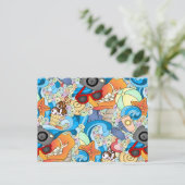 夏のおもしろいパターン ポストカード (スタンド正面)