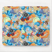 夏のおもしろいパターン マウスパッド (正面)