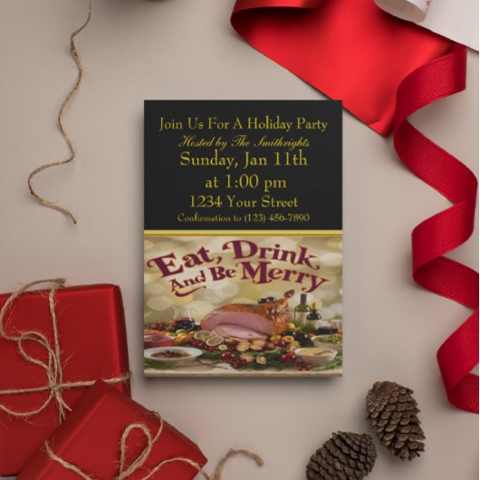 夏のおもしろいパーティー 招待状