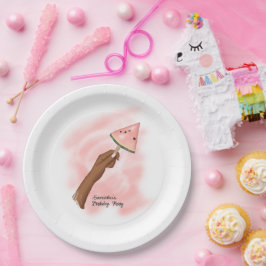 夏のおもしろいビーチパーティー ペーパープレート