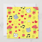 夏のおもしろいブライダルシャワー招待 招待状 (裏面)