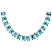 夏のおもしろいプールパーティートロピカル バンティングフラッグ (全)