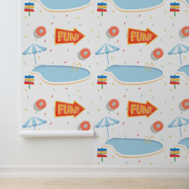 夏のおもしろいプールパーティー 壁紙