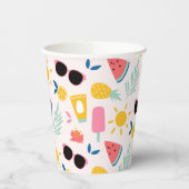 夏のおもしろいプールパーティー 紙コップ (左)