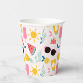 夏のおもしろいプールパーティー 紙コップ (右)