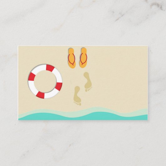 夏のおもしろい名刺 名刺 (裏面)