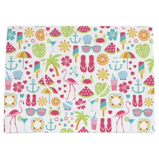 夏のおもしろい大抱き枕 ラージペーパーバッグ (正面)